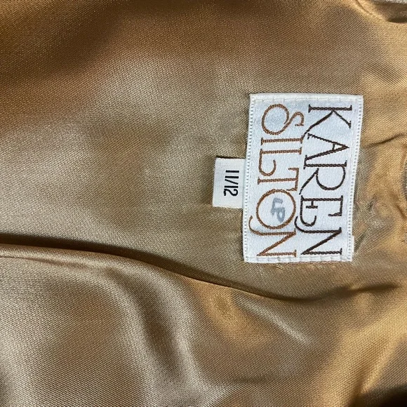 Vintage Karen Silton Suede Tan Vest - Picture 4 of 11